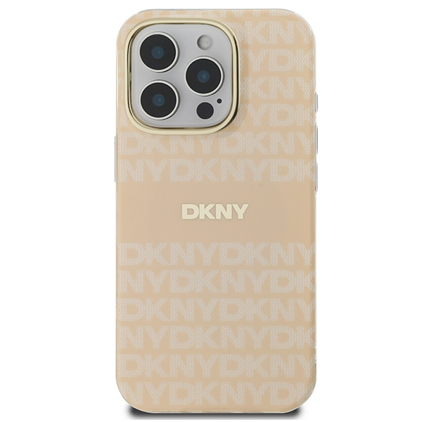 DKNY DKHMP16LHRHSEP iPhone 16 Pro 6.3"różowy/pink hardcase Repeat texture patern & Stripe MagSafe