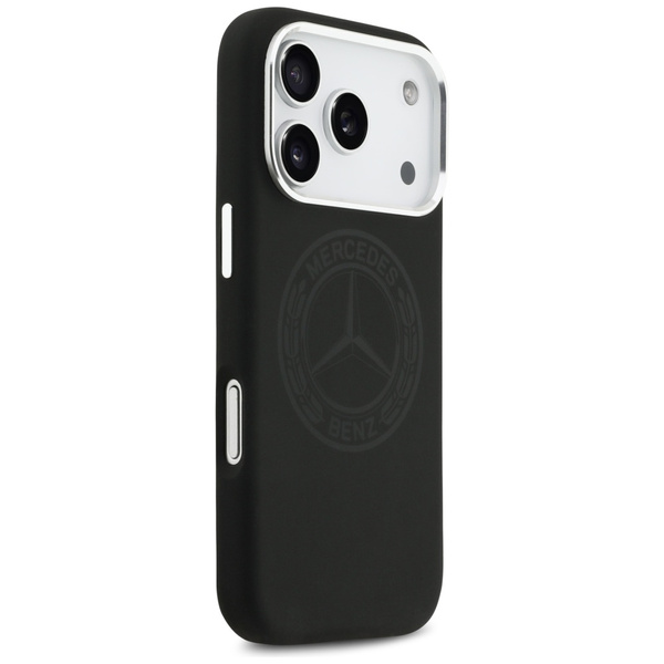 Etui Mercedes Silicone Vintage Logo      MagSafe do iPhone 17 Pro czarny