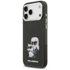 Etui Karl Lagerfeld IML Aquarelle Karl   & Choupette & Logo MagSafe do iPhone 17 Pro Max czarny