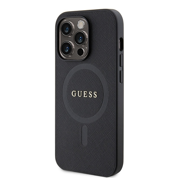 Guess GUHMP15LPSAHMCK iPhone 15 Pro 6.1"czarny/black hardcase Saffiano MagSafe