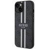 Guess GUHMP14MP4RPSK iPhone 14 Plus / 15 Plus 6.7" czarny/black hardcase 4G Printed Stripes MagSafe