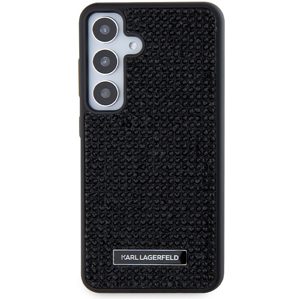 Etui Karl Lagerfeld Rhinestone Metal Logo na Samsung Galaxy S24+ - czarne