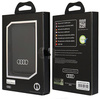 Audi Synthetic Leather Wallet Card Slot  czarny/black MagSafe AU-MSCH-Q3/D1-BK