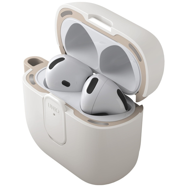 Etui UNIQ Clyde do AirPods 4 Lock Case   beżowy