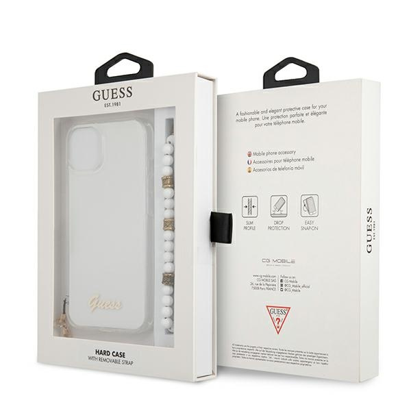 Guess GUHCP13MKPSWH iPhone 13 / 14 / 156.1" Transparent hardcase White Pearl