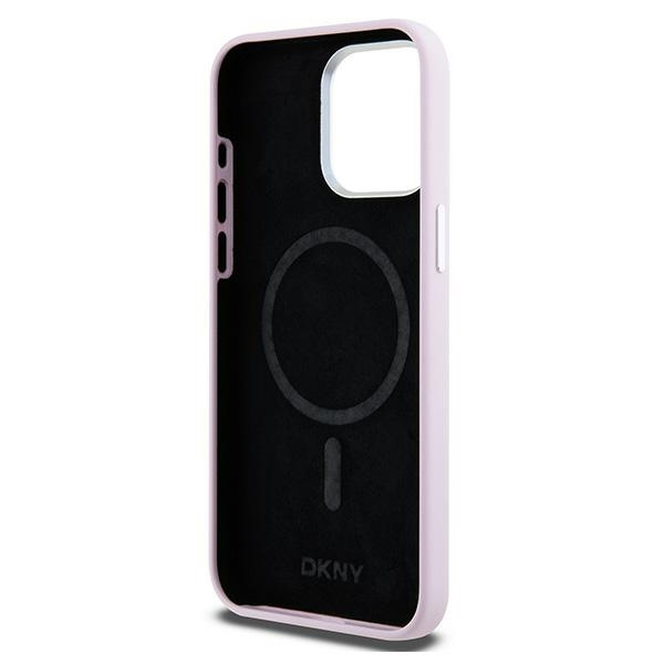 DKNY DKHMP14XSMCHLP iPhone 14 Pro Max6.7" różowy/pink hardcase Liquid Silicone Small Metal Logo MagSafe