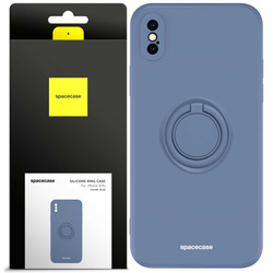 Spacecase Etui Silicone Ring iPhone X/Xs blue