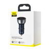 Baseus USB / USB Type C car charger 65 W 5 A SCP Quick Charge 4.0+ Power Delivery 3.0 LCD screen transparent (CCKX-C0A)