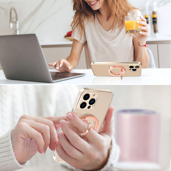 KINGXBAR KATIE SERIES STYLISH MAGNETIC HOLDER STAND FOR SMARTPHONE PINK