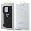 Etui Guess Hot Stamp 4G Pattern Triangle Metal Logo do iPhone 16 Pro czarny