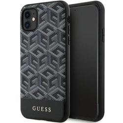 Guess GUHMN61HGCFSEK iPhone 11 / Xr 6.1"czarny/black hardcase GCube Stripes MagSafe