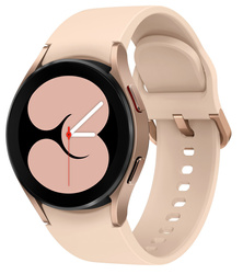 [OUTLET] Samsung Galaxy Watch4 40mm BT R860N Rose Gold z różowym paskiem silikonowym Grade ABC