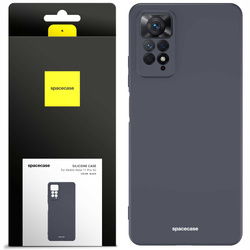 Spacecase Etui Silicone Case Redmi Note 11 Pro 5G black