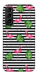 CaseGadget ETUI NADRUK FLAMINGI W PASKI SAMSUNG GALAXY S21 PLUS