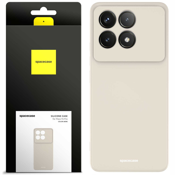 Spacecase Etui Silicone Case Poco F6 Pro bone