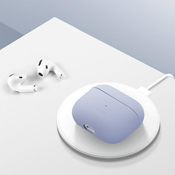 UNIQ etui Lino AirPods 3 gen.Silicone różowy/blush pink