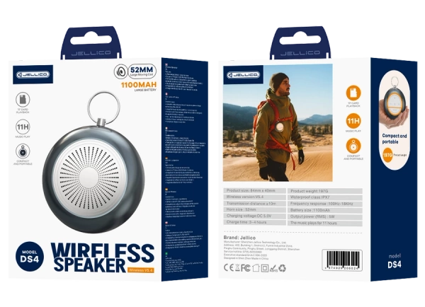 JELLICO bluetooth speaker DS4 Black