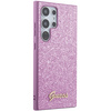 Guess GUHCS24LHGGSHU S24 Ultra S928 fioletowy/purple hardcase Glitter Script