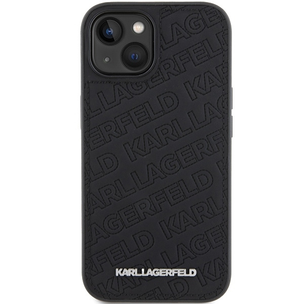 Etui Karl Lagerfeld Quilted K Pattern na iPhone 15 Plus / 14 Plus - czarne