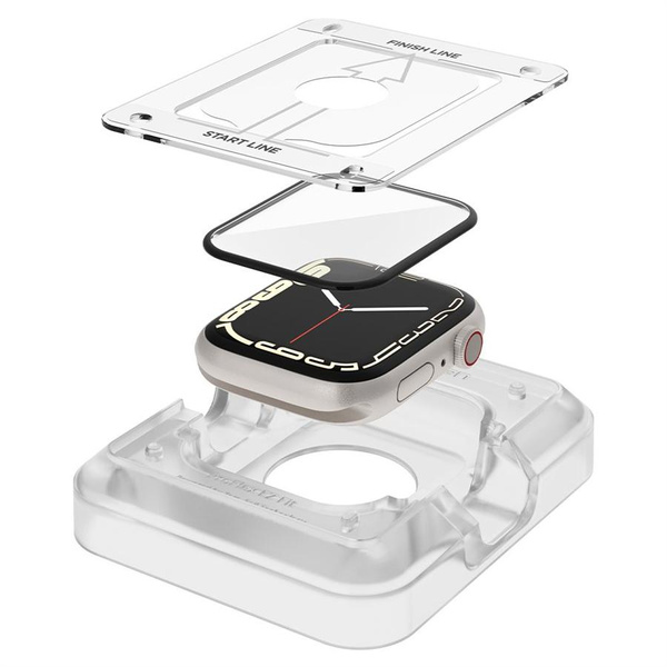 Spigen ProFlex EZ Fit Hybrid Glass for Apple Watch 7 / 8 (45 mm) - 2 pcs.