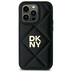DKNY DKHCP14SPQDSLK iPhone 14 6.1"       czarny/black Quilted Stack Logo