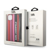 KARL LAGERFELD KLHCP14MSTSTP IPHONE 14 PLUS / 15 PLUS 6,7" HARDCASE RÓŻOWY/PINK COLOR STRIPES STRAP
