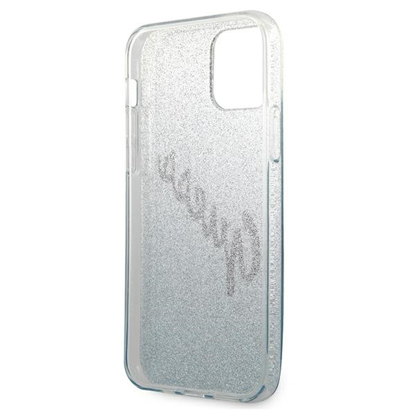 Guess GUHCP12MPCUGLSBL iPhone 12/12 Pro6,1" niebieski/blue hardcase Glitter Gradient Script