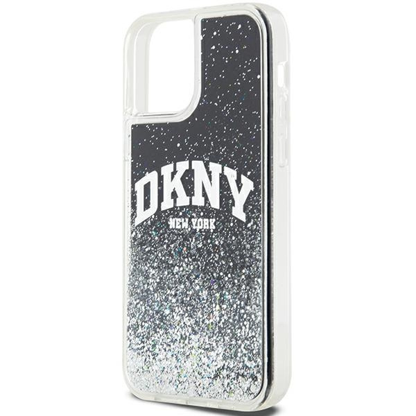 DKNY DKHCP12MLBNAEK iPhone 12/12 Pro6.1" czarny/black hardcase Liquid Glitter Big Logo