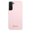 Guess GUHCS22MLSLMGLA S22+ S906lawenda/lavender hardcase Silicone Script Metal Logo