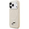 Etui Karl Lagerfeld Karl & Choupette     Pins MagSafe do iPhone 17 Pro beżowy