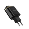 ŁADOWARKA SIECIOWA HOCO C39A LED 2.4A 2xUSB CZARNY