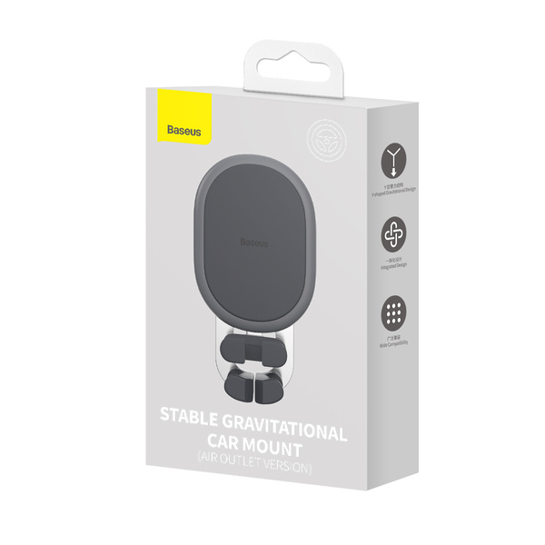 Baseus Stable Series air vent car holder black (SUWX020001)