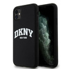 DKNY DKHMN61SNYACH iPhone 11 / Xr 6.1"czarny/black hardcase Liquid Silicone White Printed Logo MagSafe