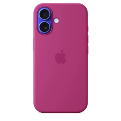 APPLE SILICONE CASE MYY53ZM/A IPHONE 16 FUCHSIA ORYGINALNA PLOMBA