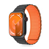 TECH-PROTECT ICONBAND MAGNETIC APPLE WATCH 4 / 5 / 6 / 7 / 8 / 9 / SE / ULTRA 1 / 2 (42 / 44 / 45 / 49 MM) BLACK/ORANGE