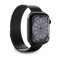 PURO Milanese Magnetic Band Bransoleta do Apple Watch 4/5/6/7/SE/8/9 40/41mm (czarny)