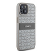 DKNY DKHCP15SPRTHSLE iPhone 15 / 14 / 136.1" beżowy/beige hardcase Leather Mono Stripe & Metal Logo