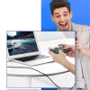 Kabel Ugreen US284 70255 USB-A (prosty) / USB-C (kątowy) 3A 3m - szary