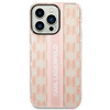 Etui Karl Lagerfeld Mono Vertical Stripe na iPhone 14 Pro 6,1" - różowe