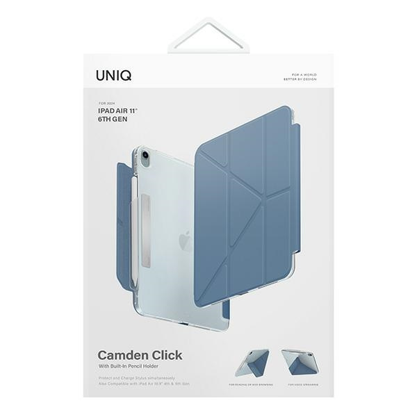UNIQ etui Camden Click iPad Air 11"       (2024) / iPad Air 10.9" (2022/2020) niebieski/stone blue