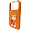 Etui Nimmy Glasses Cool Cat do iPhone 17 Pro Max pomarańczowy