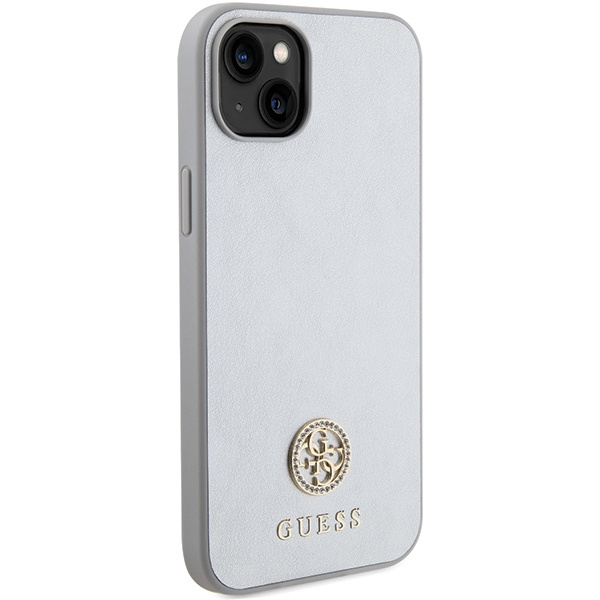 Guess GUHCP15MPS4DGPS iPhone 15 Plus / 14 Plus 6.7" srebrny/silver hardcase Strass Metal Logo