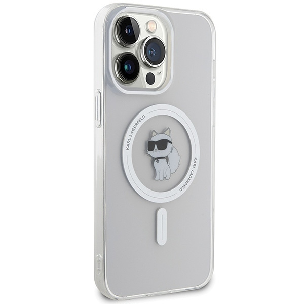 Etui Karl Lagerfeld IML Choupette MagSafe na iPhone 15 Pro Max - przezroczyste