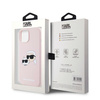 KARL LAGERFELD KLHMP15SSKCHPPLP IPHONE 15 / 14 / 13 6.1" RÓŻOWY/PINK HARDCASE SILICONE KARL & CHOUPETTE MAGSAFE