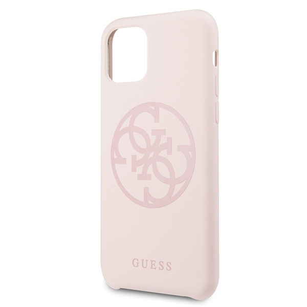 Guess GUHCN58LS4GLP iPhone 11 Prolight pink/jasnoróżowy hard case Silicone 4G Tone On Tone
