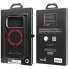 Etui Audi RSQ Carbon Fiber Sport Red     Circle MagSafe do iPhone 17 Pro czarny