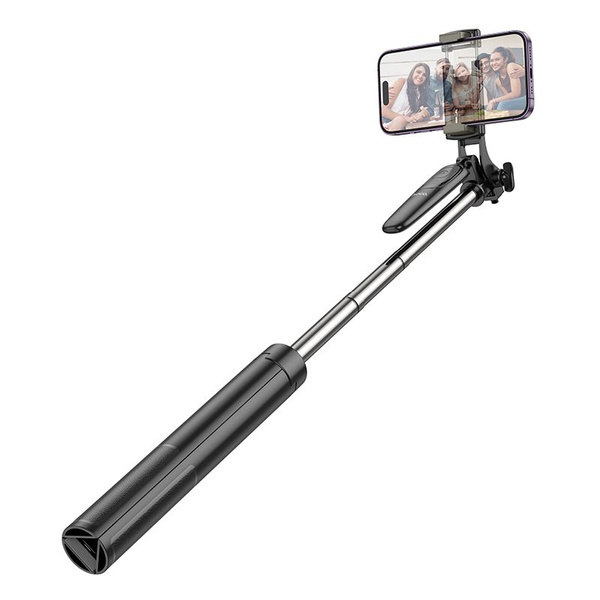 Selfie stick Hoco tripod z pilotem bezprzewodowym K19 czarny
