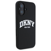 DKNY DKHMP16SSNYACH iPhone 16 6.1"       czarny/black hardcase Silicone White Printed Logo MagSafe