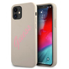 Guess GUHCP12SLSVSGP iPhone 12 mini5,4" szaro różowy/grey pink hardcase Silicone Vintage