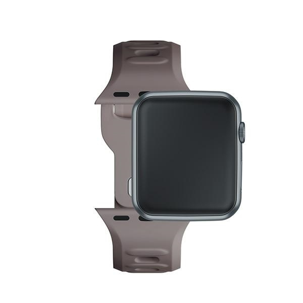3MK Silicone Watch Strap brązowy/taupe dla Apple Watch 42/44/45/49mm